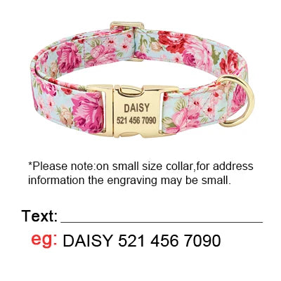 Personalized Collar & Leash Set