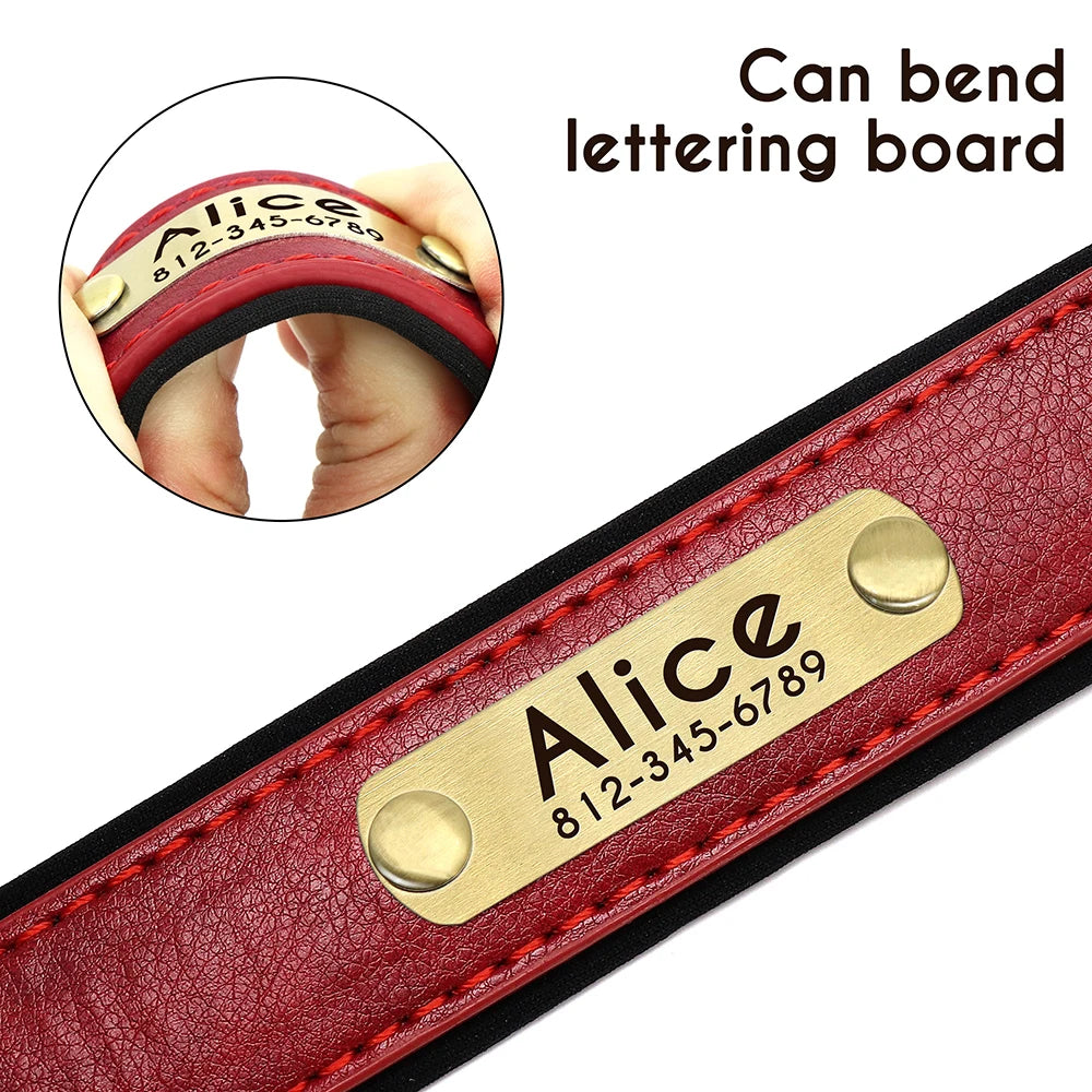 Customized Leather Collar Leash