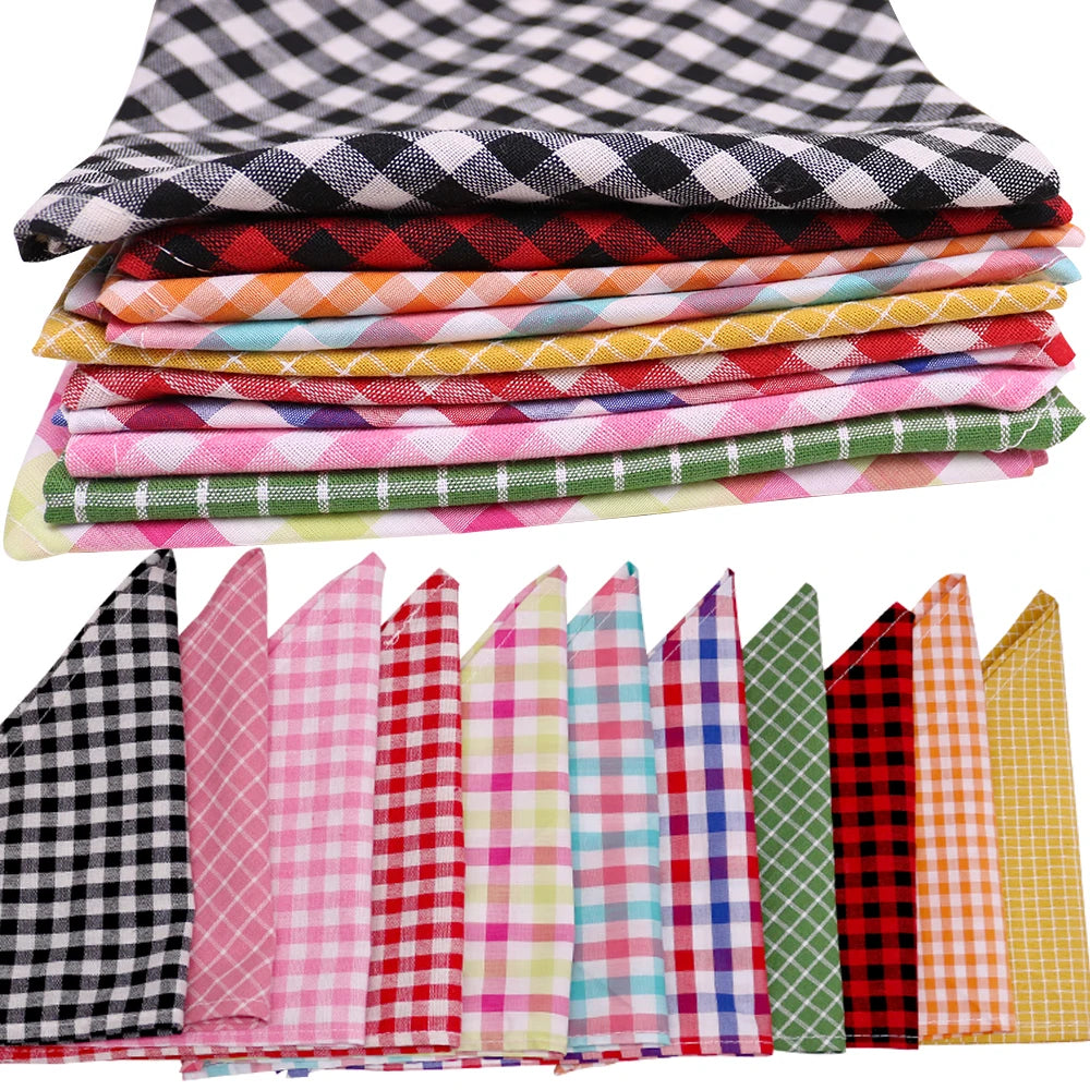 30pcs Plaid Bandana