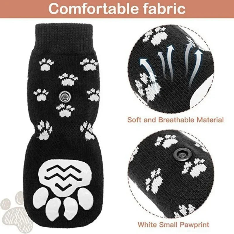 4pcs Paw shoes