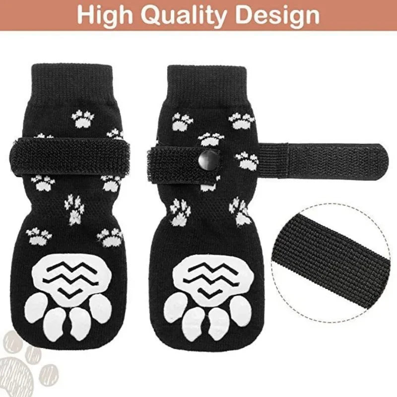 4pcs Paw shoes